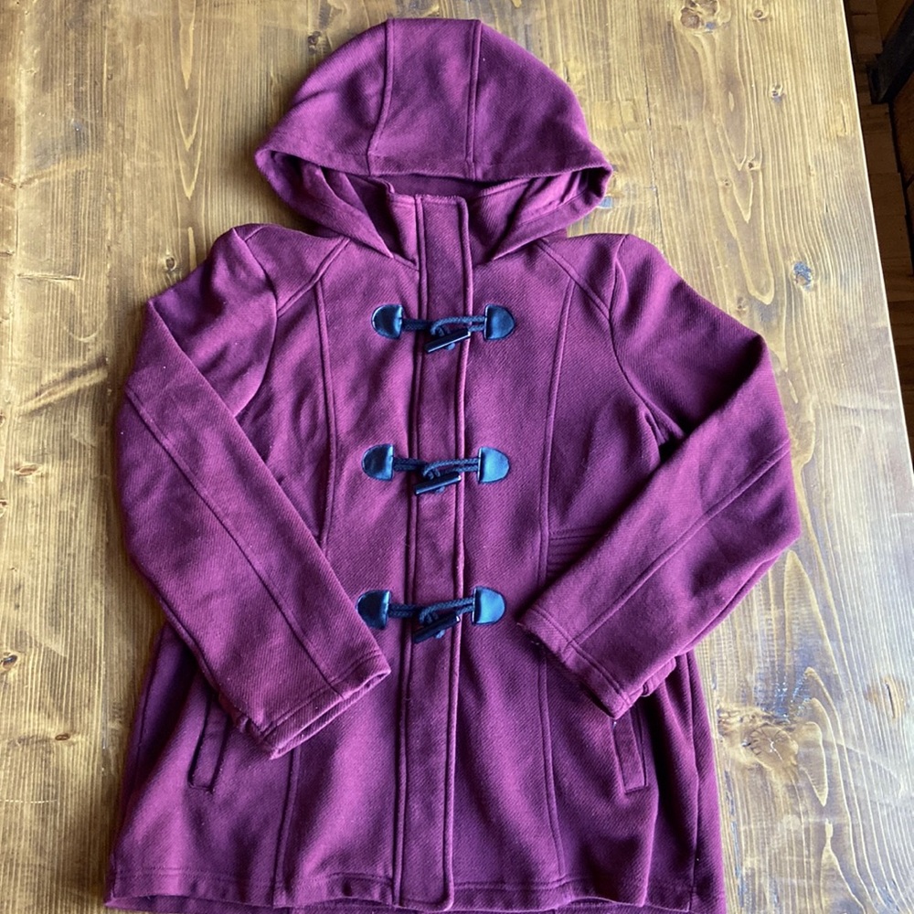 Fall Maroon Cozy Sweater Jacket